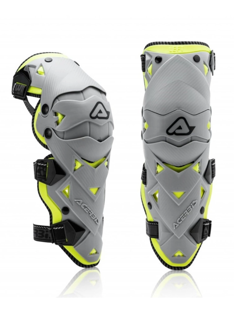 Nakolanniki motocyklowe Acerbis Impact Evo 3.0 szare-fluo