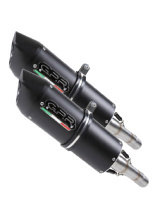 Podwójny Tłumik G.P.R Furore Nero [Slip-On, Black Aluminium] - Aprilia Tuono R 1000 Factory [06-10]