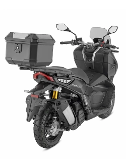 Kufer centralny GIVI Monolock B38 BERNINA z systemem Crablock, czarny [płyta montażowa w zestawie; poj.: 38l]