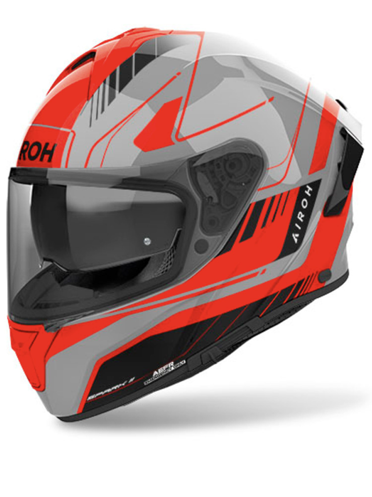 Kask integralny Airoh Spark 2 Chrono pomarańczowo-szary