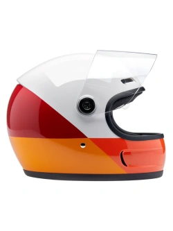 Kask integralny Biltwell Gringo SV biało-pomarańczowo-żółty