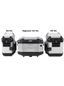 Kufer Hepco&Becker Xplorer 40 srebrny - kufer boczny prawy [pojemność: 40 L]