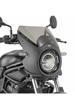 Szyba motocyklowa Kappa z owiewką Kawasaki Eliminator 500 (24-) przyciemniana [mocowanie w zestawie]