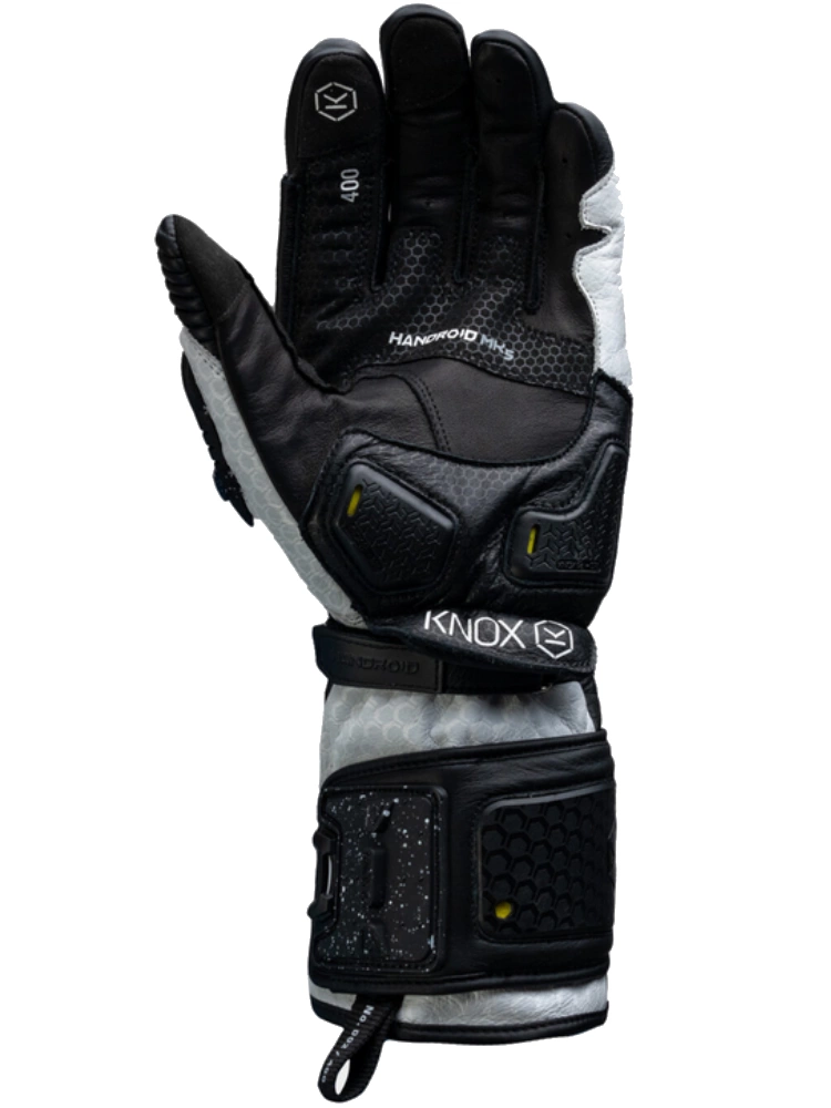 Rękawice motocyklowe Knox Handroid MK5 czarno-białe