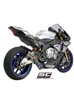 Układ wydechowy DE-CAT z tłumikiem CR-T SC-Project do Yamaha YZF R1 / R1M [15-17]