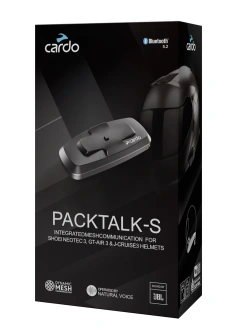 Interkom motocyklowy Cardo Packtalk-S do kasków Shoei GT-Air 3, Neotec 3, J-Cruise 3