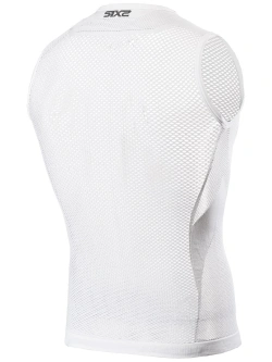 Koszulka termoaktywna bez rękawów SIXS Core biała unisex