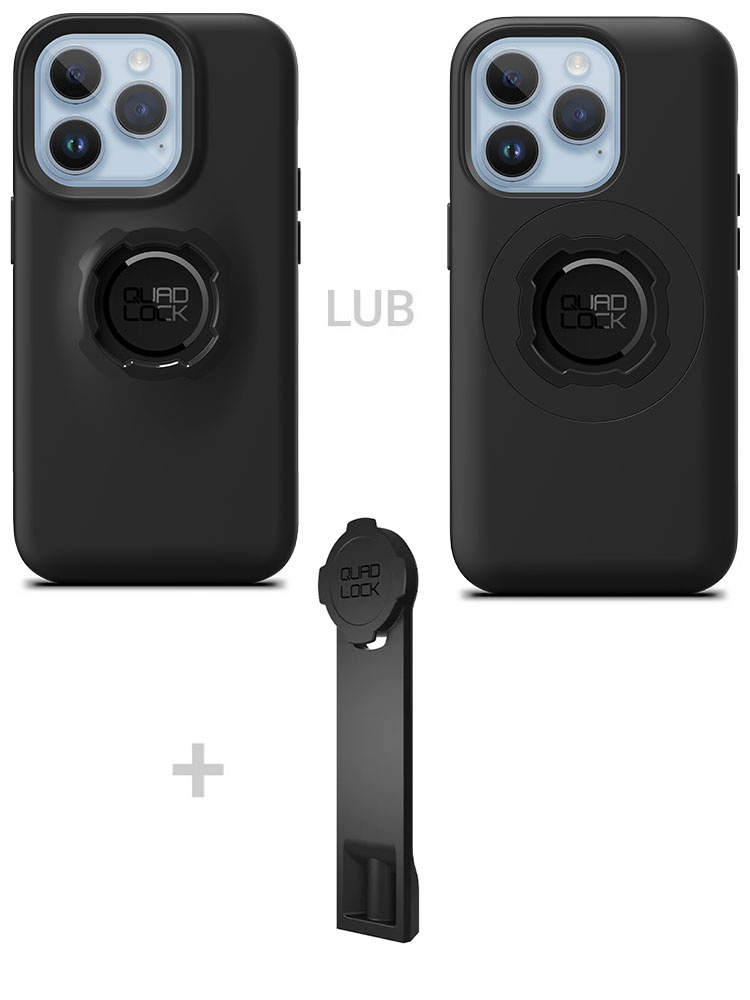 Zestaw: etui na telefon iPhone 14 Pro + adapter do statywu Quad Lock
