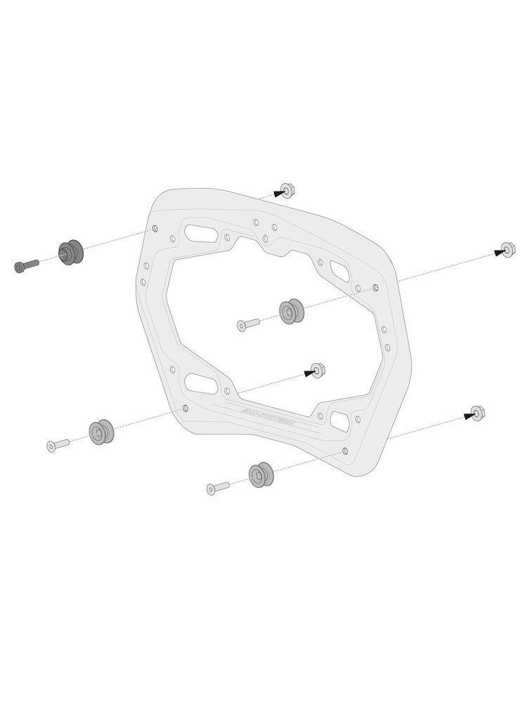 Zestaw: kufry boczne + stelaż ABS ® Aero System Sw-Motech do Suzuki V-Strom 1000 (16-)