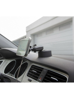 Uchwyt na telefon z ładowaniem bezprzewodowym Lampa Mag Wireless Orbit magnetyczny z przyssawką