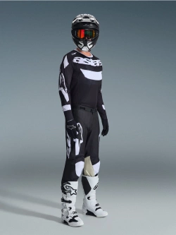 Bluza cross Alpinestars MX Racer Air Riway czarno-biała