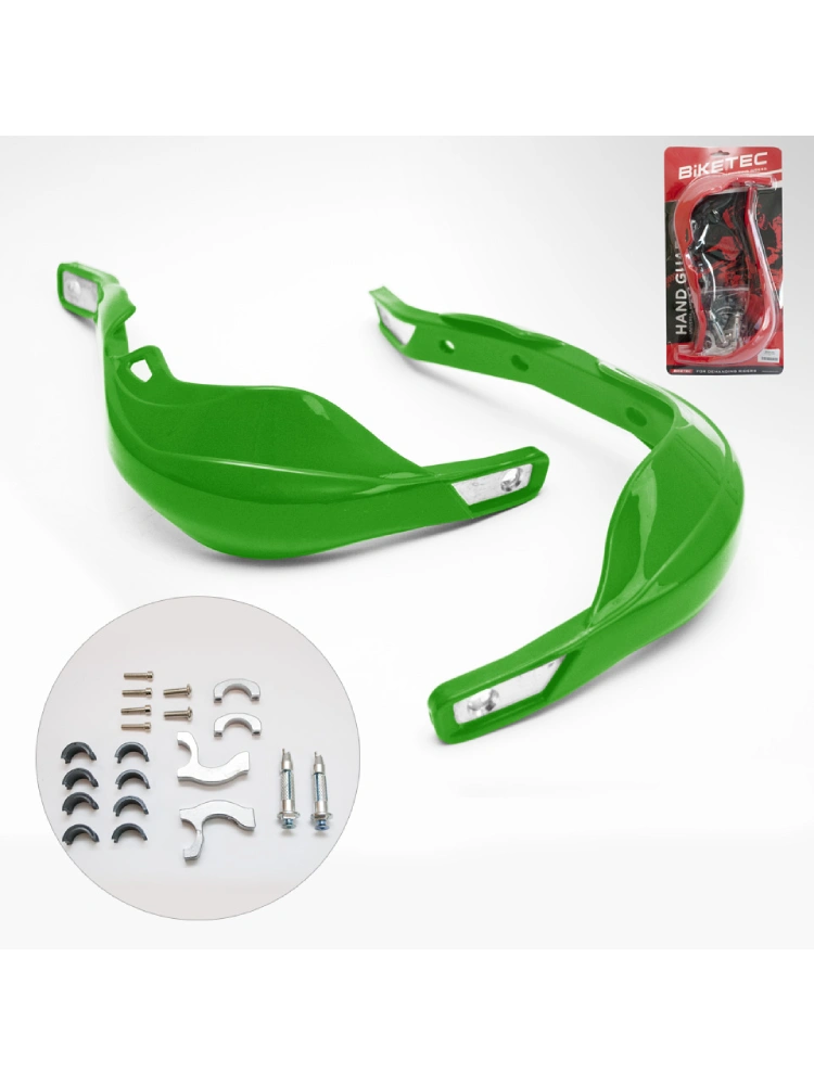 Handbary BikeTec uniwersalne [mocowania 22mm i 28mm] zielone