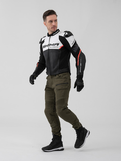 Kurtka motocyklowa skórzana Shima Bandit 2.0 czarno-czerwona
