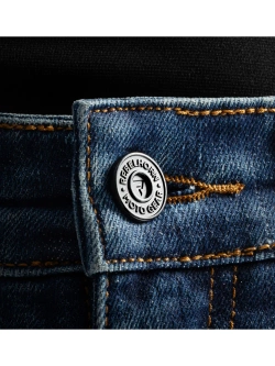 Jeansy motocyklowe damskie Rebelhorn Classic Mono niebieskie