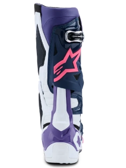 Buty enduro Alpinestars MX Tech 10 biało-fioletowo-niebieskie