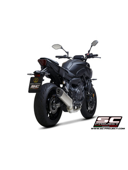 Pełny układ wydechowy 2-1, SC-Project SC1-S Titanium + Carbon [EURO5] - Yamaha MT-07 [21]
