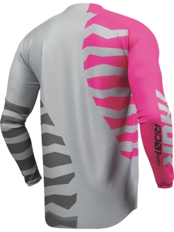 Bluza enduro Thor Launchmode Shredder szaro-różowa