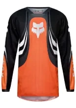 Bluza enduro dziecięca Fox 180 Draft czarno-pomarańczowa