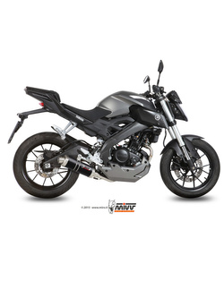Pełny układ wydechowy (GP) MIVV do Yamaha MT-125 (15-19) / YZF R125 (14-18) czarny