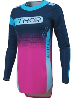 Bluza enduro damska Thor Sportmode Merge niebiesko-różowa