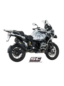Tłumik SC-Project Oval Black Titanium + Carbon (SLIP ON) - BMW R 1200 GS - ADVENTURE [17-18]