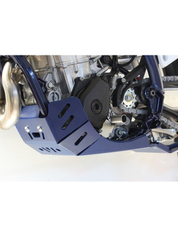 Płyta pod silnik Xtrem AXP Racing Husqvarna FC450, FX450 (23-), FE450/FE501/S/W (24-) niebieska z osłoną podnośnika