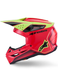 Kask enduro Alpinestars SM3 Fray czerwono-czarny-fluo