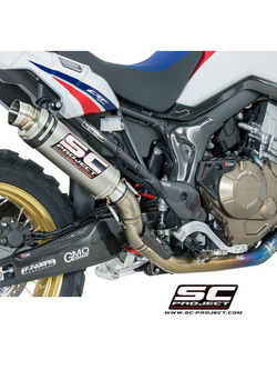 Pełny system 2-1 z pełnymi kolektorami i tłumikiem GP65 SC-Project do Honda CRF1000L AFRICA TWIN [15-17]