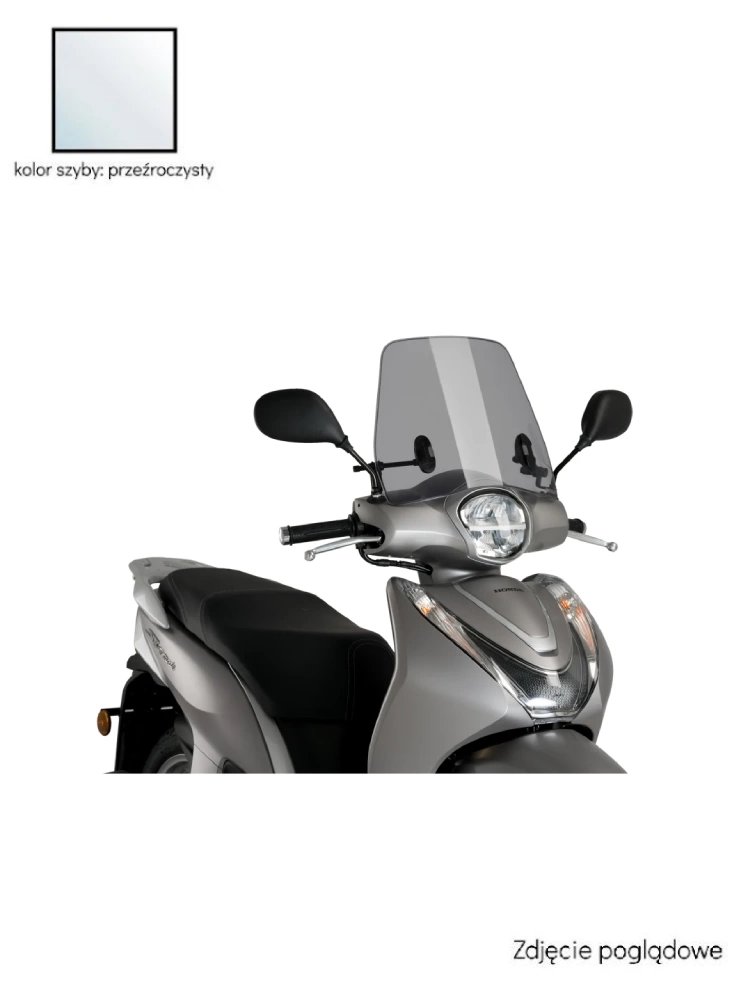 Szyba do skutera PUIG Trafic Honda SH Mode 125 (21-25) przeźroczysta