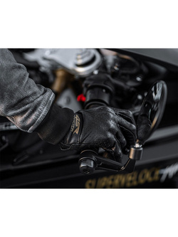 Rękawice motocyklowe skórzane 4SR Monster EVO czarne