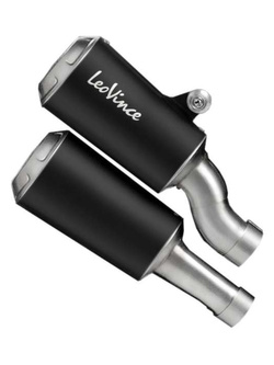 Podwójny tłumik motocyklowy LeoVince LV-10 [Slip-On, Black Stainless Steel] do Triumph Speed Triple 1200 RR/ RS (21-24)