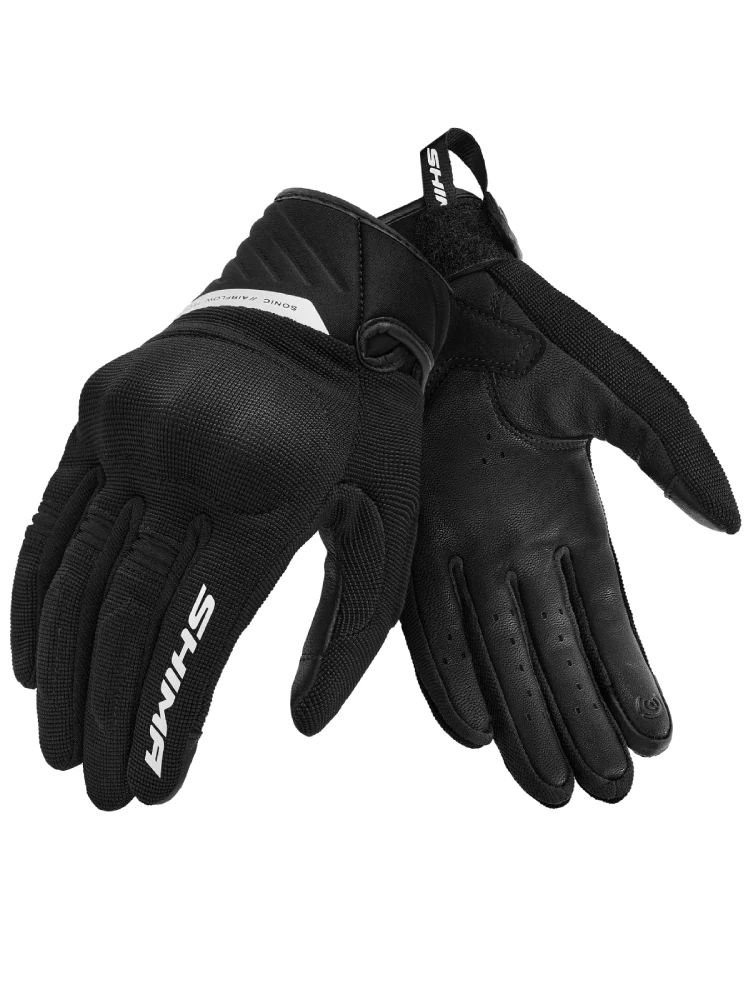 Rękawice motocyklowe damskie Shima Sonic czarno-białe