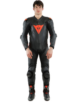 Kombinezon motocyklowy jednoczęściowy Dainese Laguna Seca 5 [wersja perforowana] czarno-czerwony