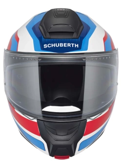 Kask szczękowy Schuberth Concept Tracer biało-niebiesko-czerwony