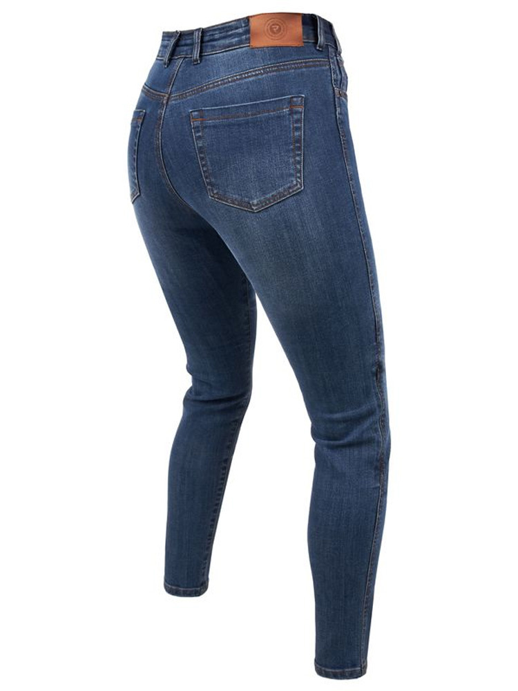 Jeansy motocyklowe damskie Rebelhorn Classic III Skinny Fit niebieskie