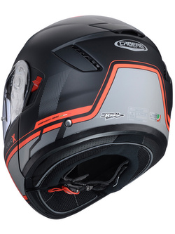 Kask szczękowy Caberg Levo X Elite czarno-szaro-czerwony