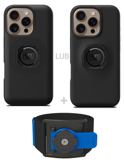 Zestaw do biegania: etui na telefon iPhone 16 Pro + opaska sportowa Quad Lock