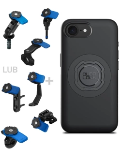 Zestaw na motocykl: etui MAG na telefon iPhone 16e (magnetyczne) + mocowanie Quad Lock