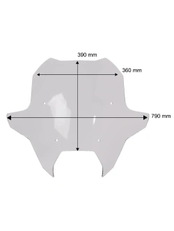 Szyba motocyklowa WRS Sport BMW R 1300 RT (25-) mocno przyciemniana