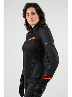 Kurtka motocyklowa damska tekstylna Shima X-Mesh 2.0 czarno-czerwona