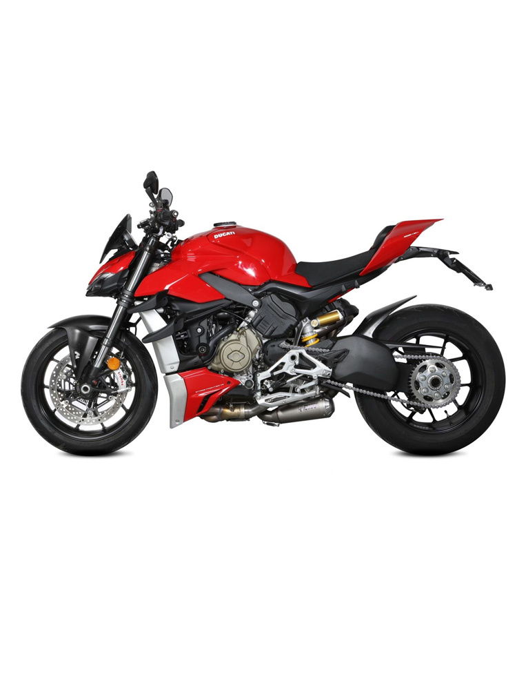Tłumiki motocyklowe Slip-On (X-M1) MIVV do Ducati Streetfighter V4 (20-22) titanium