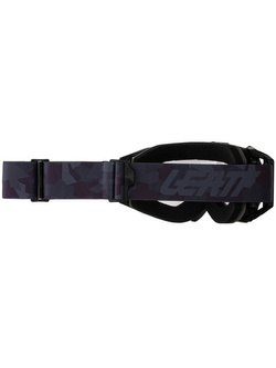 Gogle motocyklowe Leatt Velocity 5.5 Stealth z lekko przyciemnianą szybą czarne