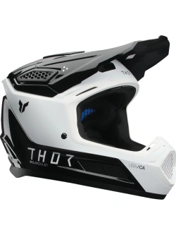 Kask enduro Thor Fleet biało-czarny