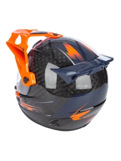 Kask adventure Klim Krios Pro Echo czarno-pomarańczowy