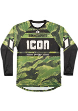 Bluza enduro Icon Tiger's Blood czarno-zielono-biała