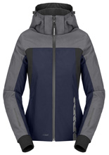 Bluza motocyklowa damska Spidi Hoodie H2Out II szaro-niebieska