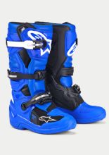 Buty enduro dziecięce Alpinestars MX Tech 7S niebiesko-czarno-białe