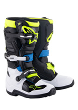 Buty enduro dziecięce Alpinestars MX Tech 7S niebiesko-żółto-czarne