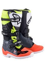 Buty enduro dziecięce Alpinestars Tech 7S szaro-czerwono-czarne