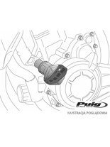 Crash pady PUIG do BMW F800S (06-10) / F800R (09-14) (czarne)